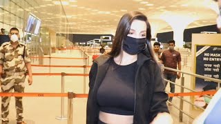 Nora Fatehi Spotted At Airport Departure Midnight
