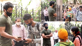 Just another day in Sonu Sood life ???????? Helping poor people Who are standing at His Building
