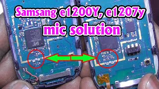 samsung #e1200y,1207y mic problem Solution | e1200y mic Solution, #e1207y mic solution