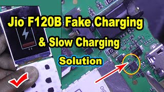 Jio F120b Fake Charging Solution || jio F120b charging not store || Jio phone fake Charging Solution