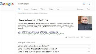 Google ‘India first PM’ and you may be in for a shock