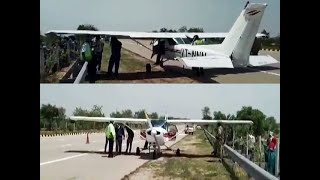 UP: Training aircraft makes emergency landing on Yamuna Expressway