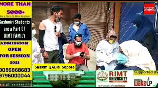 Mass Vaccination drive held in Sopore for high risk and all Categories.