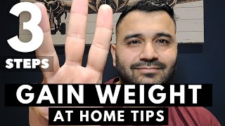 3 Tips to GAIN WEIGHT + MUSCLES at Home! (Hindi / Punjabi)