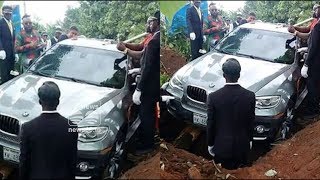 Nigerian man get buried in bmw