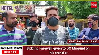 Bidding Farewell given to DO Mirgund on his transfer