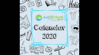 Travel Calendar 2020 JustWravel | WravelerForLife | Travel Community