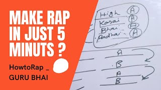 5 Minut me Rap Likhna Sikhen Hindi me | Howtorap | Class 3 | GURU BHAI