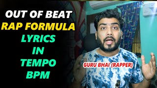 RAP ON BEAT FORMULA | Hindi | Rap Likhna Sikhe | How to Write Rap | GURU BHAI
