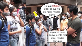 Ab Sonu Sood Ka Ye Roz Ka Kaam Hai ???? Helping Needy People Outside His Building