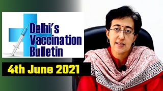 Delhi's Vaccination Bulletin 27 - 4th June 2021 - By AAP Leader Atishi #VaccinationInDelhi