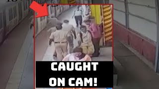 Caught On Cam! GRP Cop Saves Passenger From Falling At Dockyard Road Railway Station | Catch News