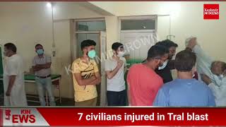 #BreakingNews 7 injured in mysterious blast at Tral bus stand