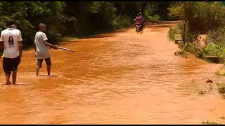 Tillari dam canal burst, roads flooded, plantation damaged!
