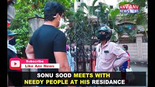 SONU SOOD MEETS WITH NEEDY PEOPLE @ HIS RESIDENCE