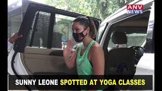 SUNNY LEONE SPOTTED AT YOGA CLASSES