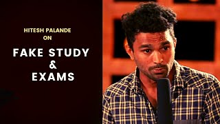 Fake Study and Exams | Marathi Comedy By Hitesh Palande | Cafe Marathi