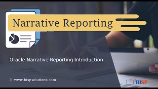 Oracle Narrative Reporting Introduction | Oracle EPRCS Tutorial