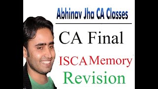 CA Final ISCA Memory Ch 04 BCP & DRP Demo || Abhinav Jha CA CS ||  DT AND IDT Videos ||