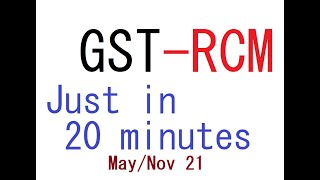 GST RCM With Exemption II 20 min II One Day Revision May/Nov 21 || Abhinav Jha CA CS Videos || Demo