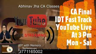 FREE LIVE CLASSES  on YouTube  INDIRECT TAX GST Custom FTP  II 24th May only  CA FINAL MAYNOV 2021