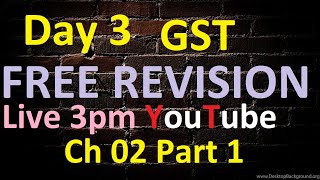 FREE GST Live YouTube Revision 2021  Final CA CS CMA  Day 3 II Abhinav Jha CA CS Videos