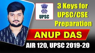 For success maintain your moral value & do hard work with strategy | Anup Das, AIR-120 UPSC/CSE 2019
