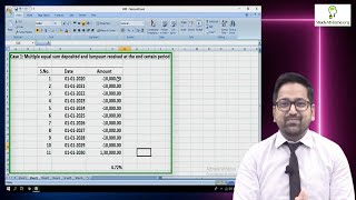 How to Calculate Return on Investment of Share, Mutual Fund, SIP & Insurance -  IRR using Excel