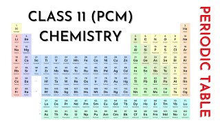 Periodic Table | Class 11 Chemistry for PCM