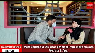 Meet Student of 5th class Developer who Make his own Website & App.