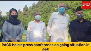 PAGD hold's Press Conference on remaining situation in J&K