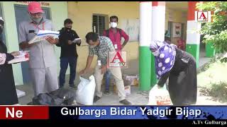 Gulbarga Me Azim Premji Foundation Ki Janib Se Food Package Distribution