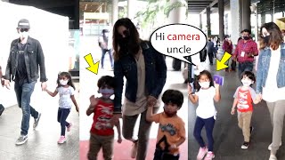 Sunny Leone kids Very Cute Moment With Media, Excited So much After Seeing Camera