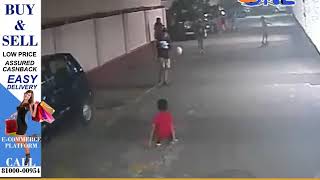 miraculous escape of a child after being ran over by a maruti wagon   r driven by a lady in mumbai g