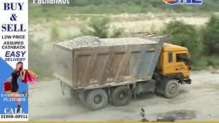 pathankot   railway lines aur beas dariya ke beech najaayaz raaste se illegal mining
