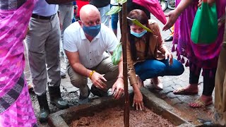 Anupam Kher At Adopt A Fallen Tree Pit Campaign Of Make Earth Green Again MEGA Foundation