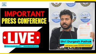 LIVE | Senior AAP Leader Durgesh Pathak Addressing an Important Press Conference