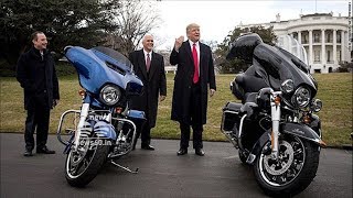 Trump support to boycott Harley Davidson bikes