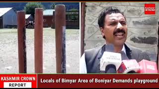 Locals of Bimyar Area of Boniyar Demands playground