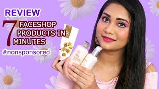 7 Bestseller Faceshop Products Review in 7 Minutes | Is it worth the Hype? | Nidhi Katiyar