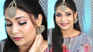 Soft Pink makeup Look - Eid 2020 | Step by step Eid Makeup For beginners #eidcollab | Nidhi Katiyar