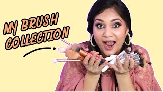 My Makeup Brush Collection - Collected over 5 years | Makeup Brushes for Beginners | Nidhi Katiyar