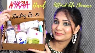 Nykaa Haul Starting rs. 85 + Mini Reviews | Affordable skincare Haul | Nidhi Katiyar