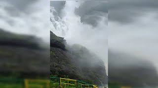 #NaturesFury! Breathtaking visuals of Dudhsagar waterfall
