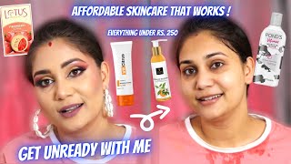 Get Unready With me using affordable skincare that works / VitCitrus Skincare Review/Nidhi Katiyar