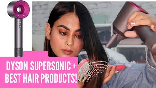 How to Blow Dry Hair Straight at Home| Dyson Super Sonic Hair Dryer|