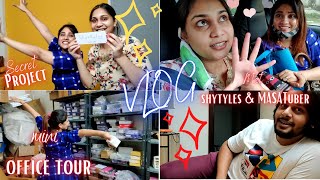 Vlog: Finally Meeting Shystyles & MASATuber after 6 months, Small office tour/ Nidhi Katiyar