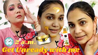 2 am - Get Unready with me Using Only Good Vibes | Night Time Skin Care | Nidhi Katiyar
