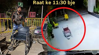 Live WHEEL CHAIR  moving GHOST RECORDED  IN  CCTV???? | CHANDIGARH