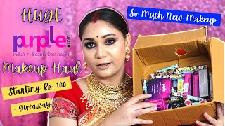 Huge Purplle.com Affordable Makeup Haul  - PART 2/ New Launches / Stay Quirky, NY Bae/ Nidhi Katiyar
